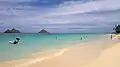 رياضة في البحر على شاطيء Lanikai