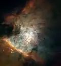 المنطقة الوسطية M42 (الشمال إلى أعلى)