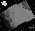 صدع في جرف لارسن الجليدي، أنتاركتيكا.