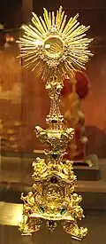 monstrance البرتغالية القرن السادس عشر.