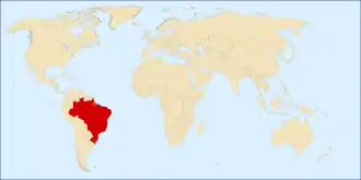 Location of Brazil