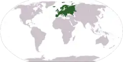 Location of Europe