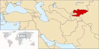 موقع قيرغيزستان