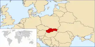 موقع سلوفاكيا