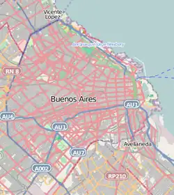 بالاسيو بارولو على خريطة Argentina