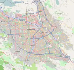 قصر وينشستر الغامض على خريطة San Jose, California