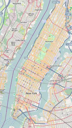 ماري هانفورد فورد على خريطة Manhattan