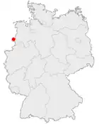 Kaart van Duitsland met de locatie van Locemlichheim