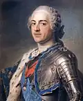 لوحة باستيل شخصية للويس الخامس عشر رسمها لويس كوينتن دي لا تور عام 1748م.
