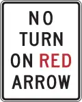 No turn on red arrow, Maryland