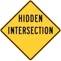 Hidden intersection, Delaware.