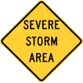 Severe storm area, Idaho.