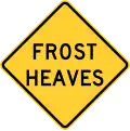 Frost heaves, Idaho.
