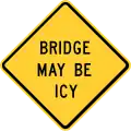 Bridge may be icy.