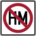 Hazardous Material Prohibited