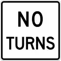 No Turns