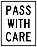 Passing zone begins