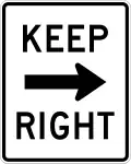 Keep right