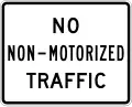 No nonmotorized traffic