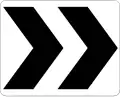 Chevron roundabout directional
