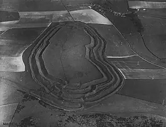 Maiden Castle in 1934