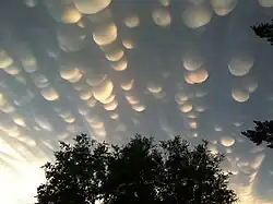 Mammatocumulus مع تدلى الجيوب