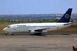 Boeing 737-200 компании Mandala Airlines