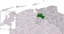 Location of Zuidhorn