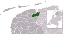 Location of Kollumerland en Nieuwkruisland