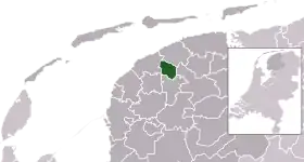 Location of Leeuwarderadeel