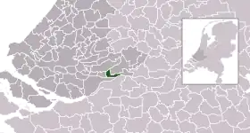 Location of Hardinxveld-Giessendam
