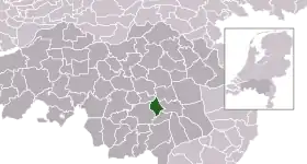 Location of Nuenen, Gerwen en Nederwetten