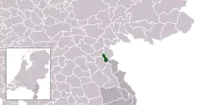 Location of Mook en Middelaar