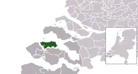 Location of Noord-Beveland