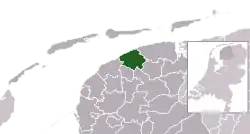 Location of Ferwerderadiel