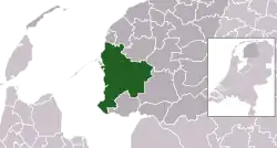 Location of Súdwest-Fryslân