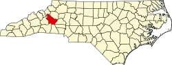 State map highlighting Burke County