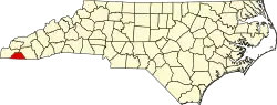 State map highlighting Clay County