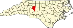 State map highlighting Davidson County