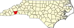 State map highlighting Henderson County