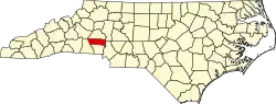 State map highlighting Lincoln County