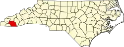 State map highlighting Macon County