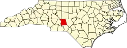 State map highlighting Montgomery County
