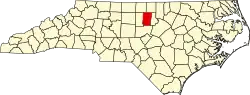 State map highlighting Orange County