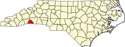 State map highlighting Polk County
