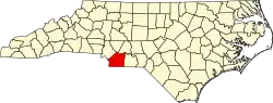 State map highlighting Union County