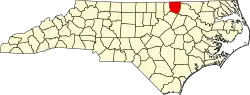State map highlighting Warren County