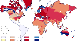 Map of allele Aamong native populations
