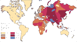 Map of allele Bamong native populations