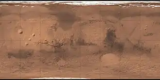 منطقة بيتا على خريطة Mars